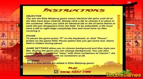 Play Бесконечный Маджонг game