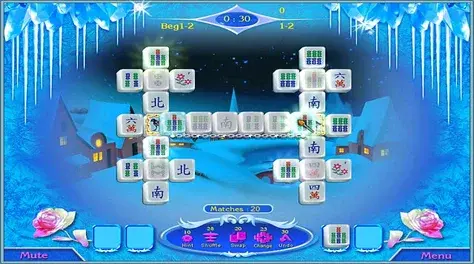 Play Snow Queen Mahjong game