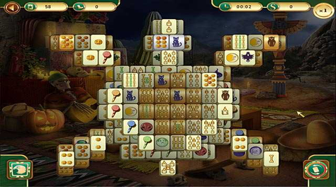 Play Spooky Mahjong game